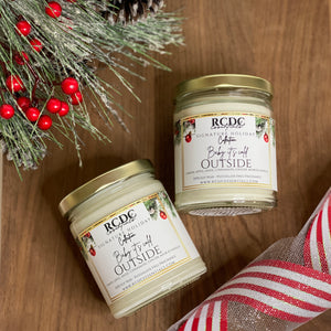 Baby It's Cold Outside ~ Natural Hand Poured Soy Candle Med. Jar