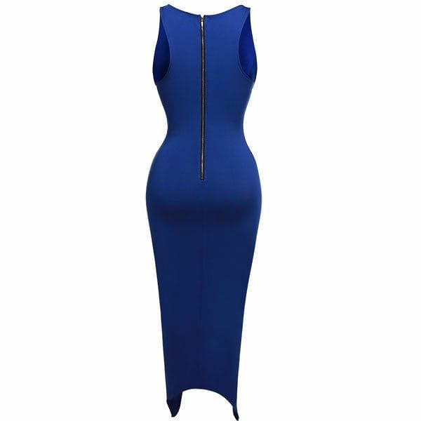 Knotted Form Fitting Maxi Dress Knotted Form Fitting Maxi Dress