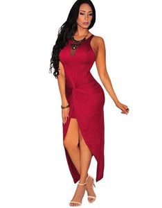 Knotted Form Fitting Maxi Dress