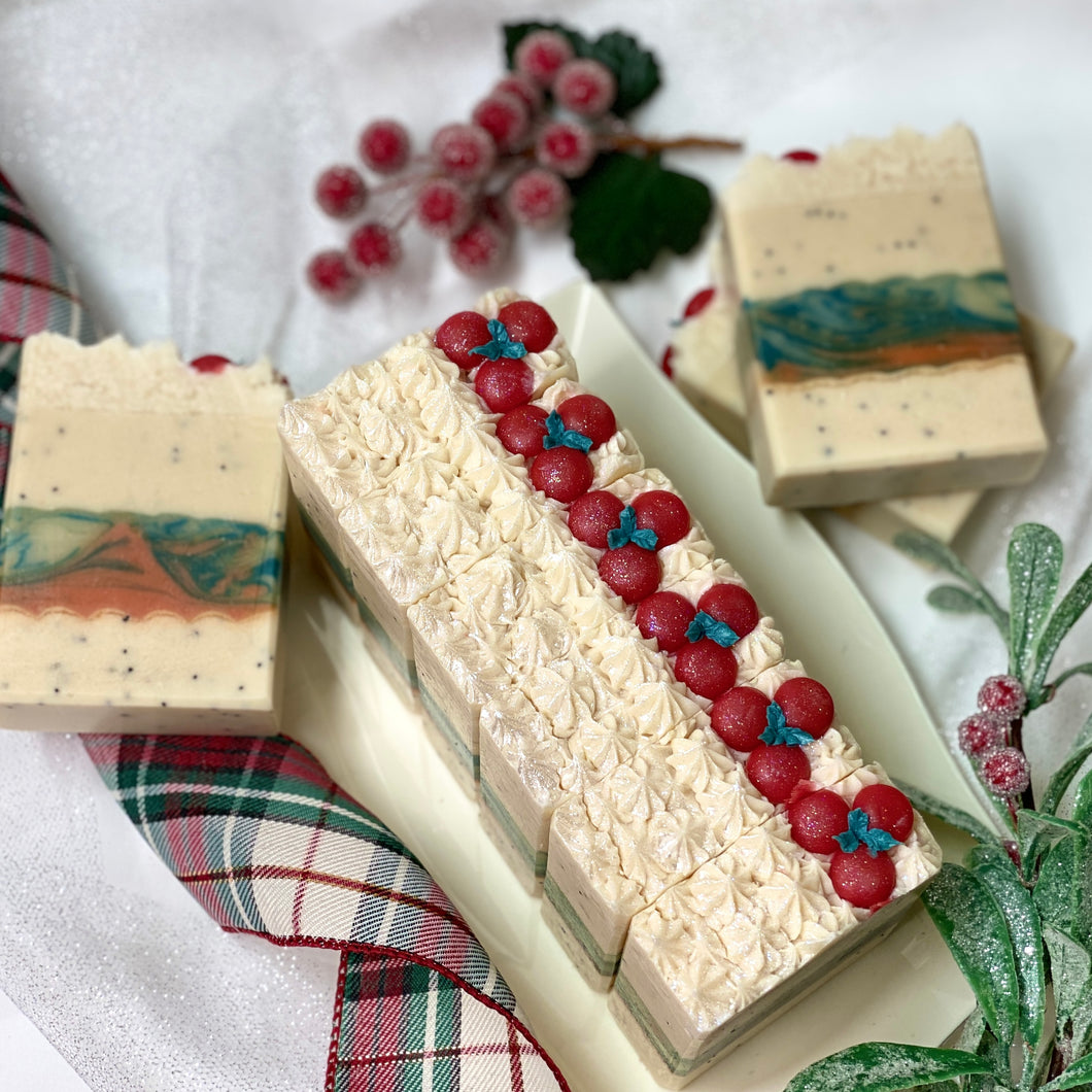 Bayberry & Poppy ~ Handmade Cold Process Goat's Milk Bar Soap