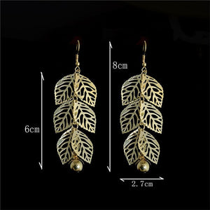 Feathered Leaf Earring