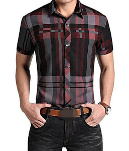 Men's Short Sleeve Plaid Shirt – RCDCessentials